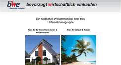 Desktop Screenshot of bwe.de