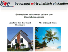 Tablet Screenshot of bwe.de